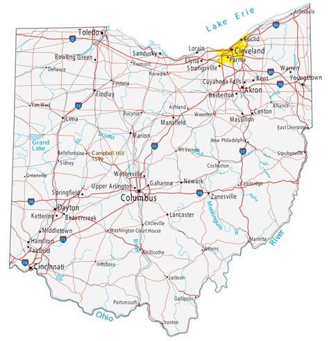 city in ohio|Map of Ohio Cities .